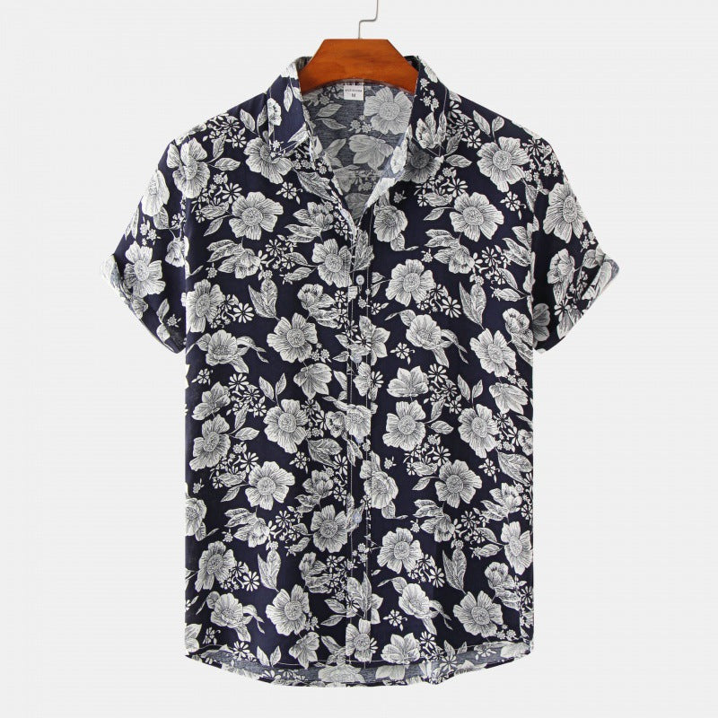 Black Vintage Floral Shirt