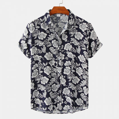 Black Vintage Floral Shirt