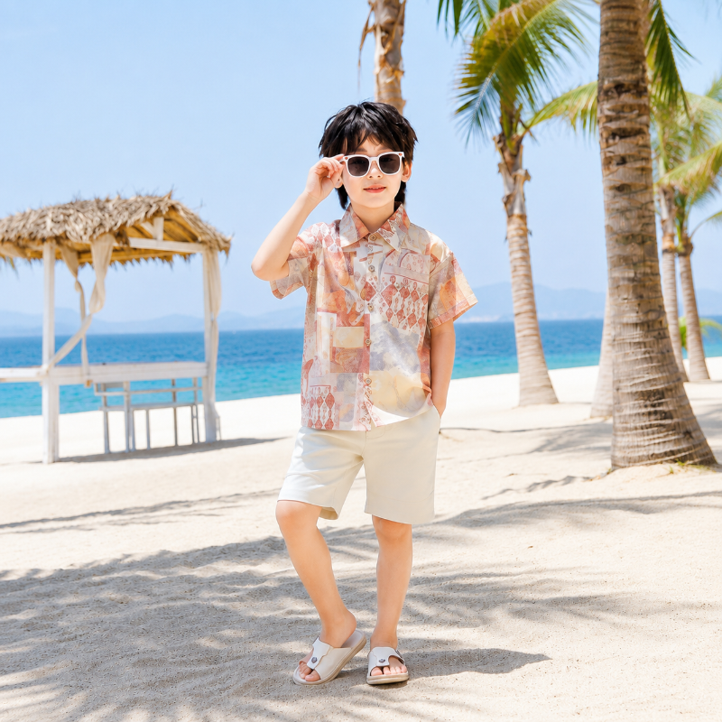 Bohemian Patchwork Matching Family Hawaiian Set