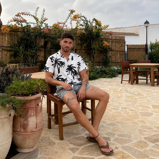 Coastal Palm Tree Beach Shirt