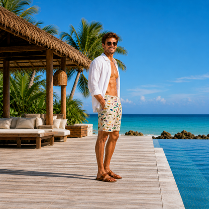 Dino Kingdom Beach Shorts