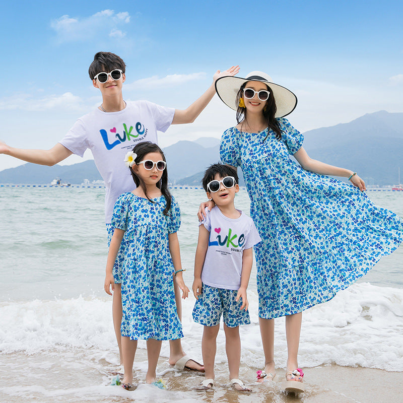Ditsy Floral Matching Family Beach Set