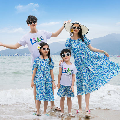 Ditsy Floral Matching Family Beach Set