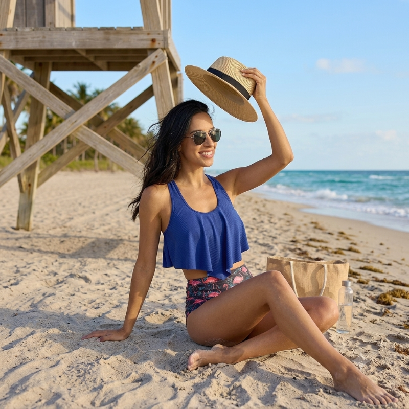 Flamingo Paradise Beach Set