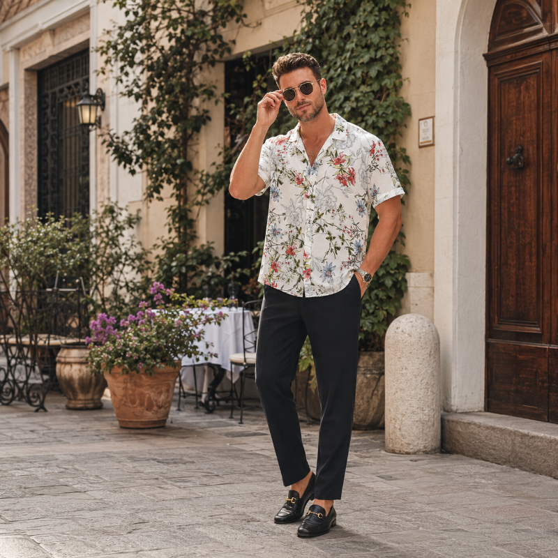 Ivory Wildflower Print Shirt