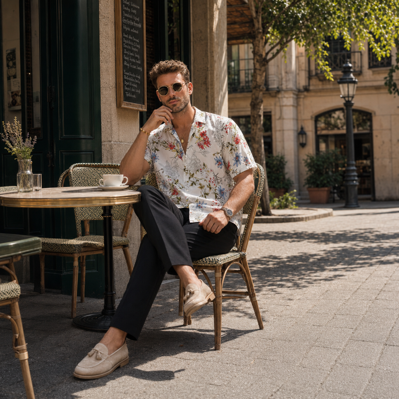 Ivory Wildflower Print Shirt