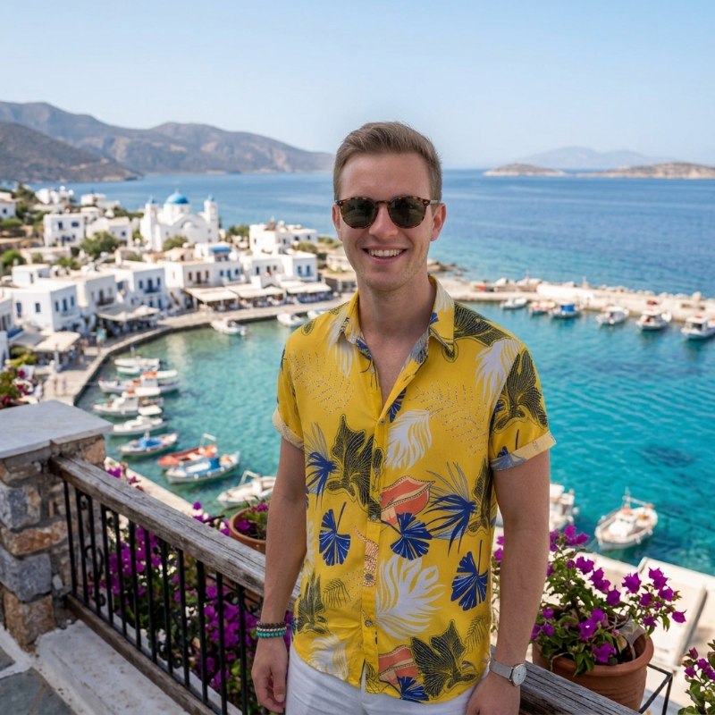 Yellow Floral Shirt