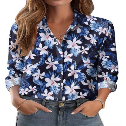 Ocean Bloom Long-Sleeve Shirt