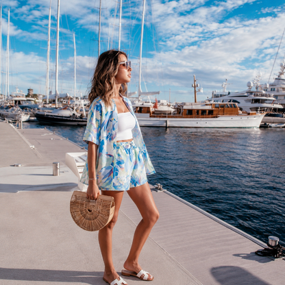 Ocean Floral Hawaiian Sets