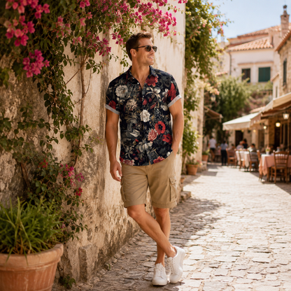 Phantom Skeleton Floral Shirt