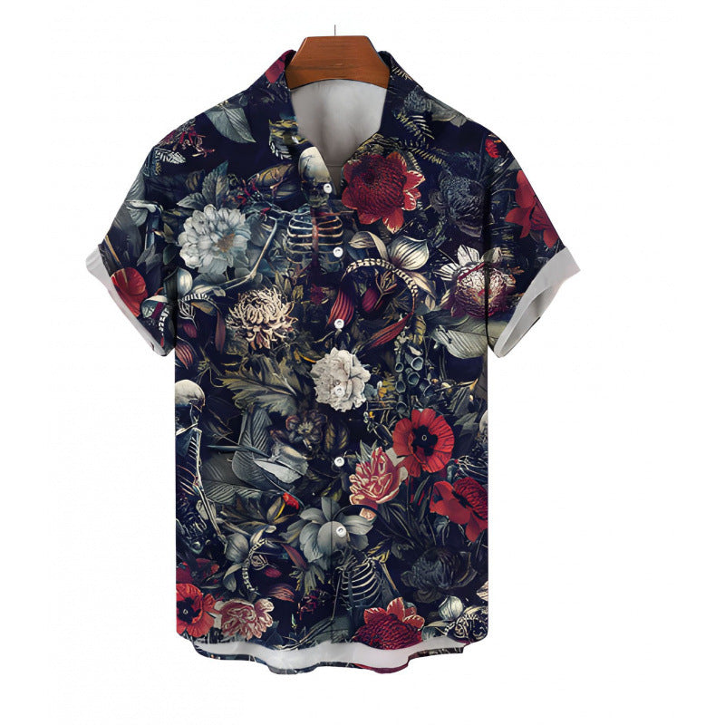 Phantom Skeleton Floral Shirt