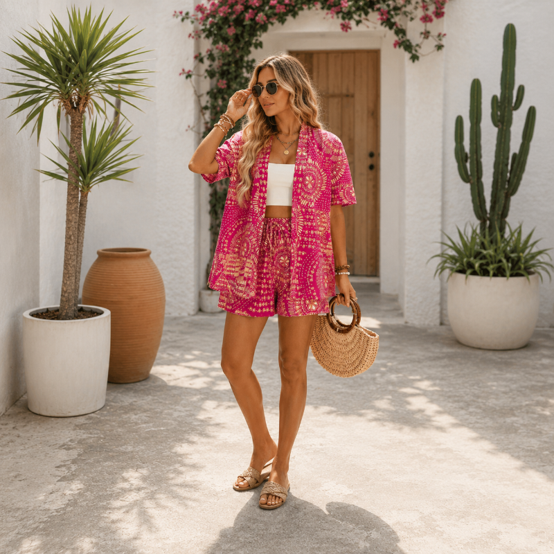Pink_Boho_Print_Hawaiian_Set_