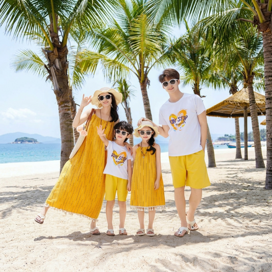 Summer Radiance Matching Family Hawaiian Set
