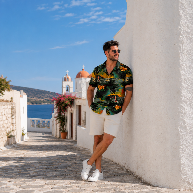 Sunset Sailboat Beach Shirt