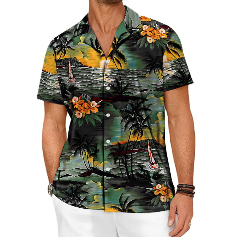 Sunset Sailboat Beach Shirt