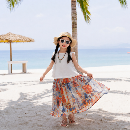 Tribal Feather Print Matching Family Hawaiian Set
