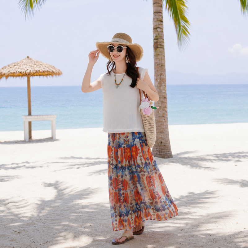 Tribal Feather Print Matching Family Hawaiian Set