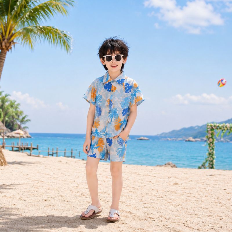 Tropical Palm Breeze Matching Family Hawaiian Set