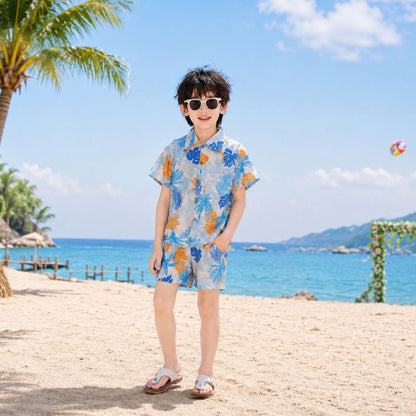 Tropical Palm Breeze Matching Family Hawaiian Set