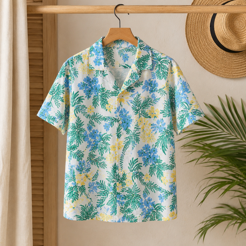 Tropical Botanical Print Matching Family Beach Set