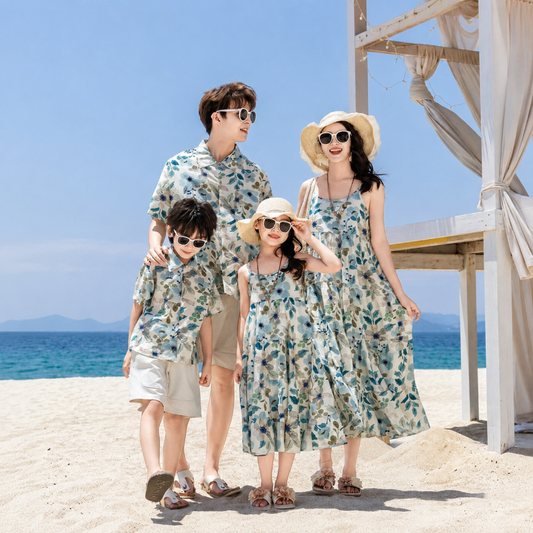 Wildflower Breeze Matching Family Hawaiian Set