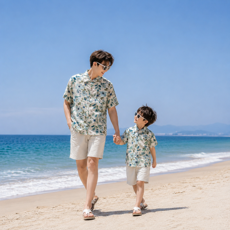 Wildflower Breeze Matching Family Hawaiian Set