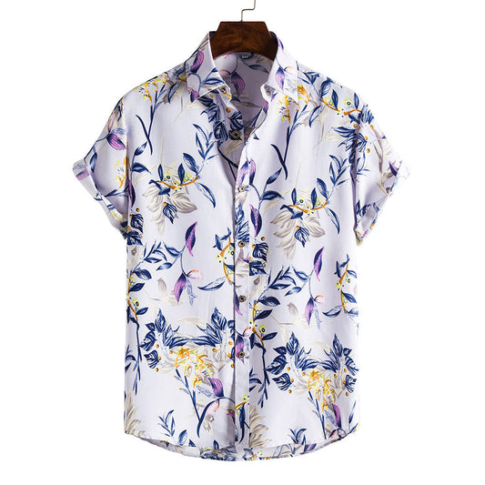 Purple Floral Shirt